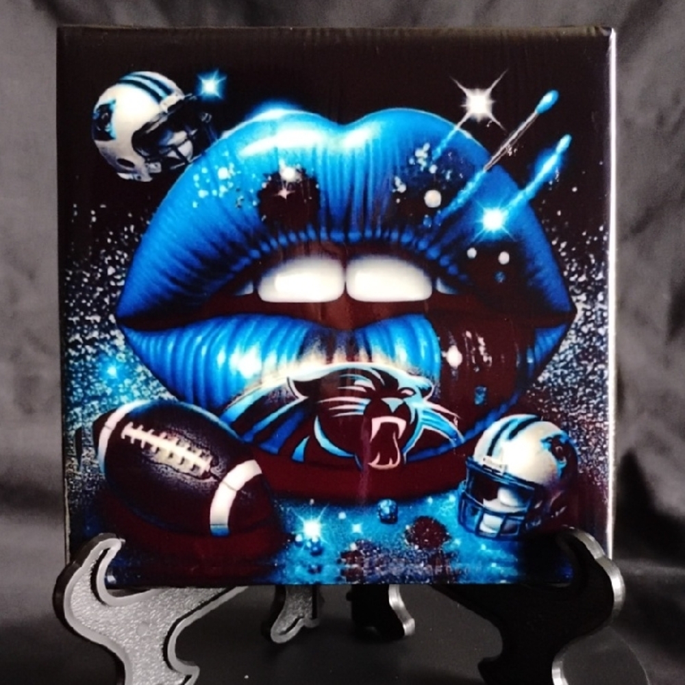 Hand Crafted Panthers Art